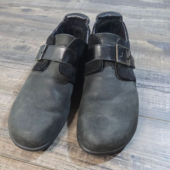 Naot Tane Comfort Shoes Monk loafers in sleek black Womens Size 10 41 - Picture 6 of 8